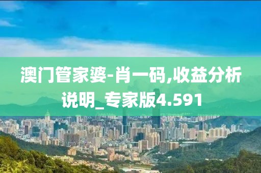 澳门管家婆-肖一码,收益分析说明_专家版4.591
