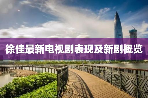 徐佳最新电视剧表现及新剧概览