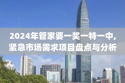 2024年管家婆一奖一特一中,紧急市场需求项目盘点与分析