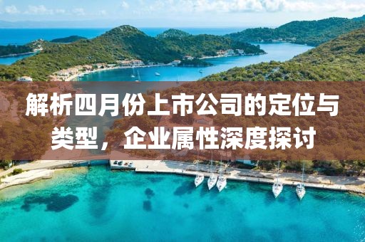 解析四月份上市公司的定位与类型，企业属性深度探讨
