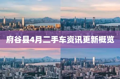府谷县4月二手车资讯更新概览