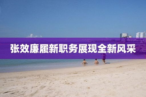 张效廉履新职务展现全新风采
