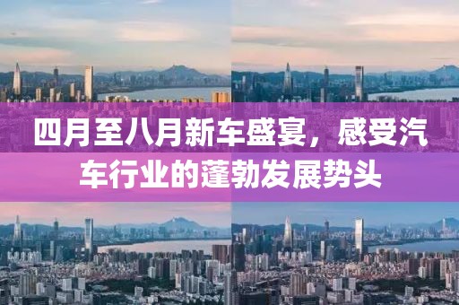 四月至八月新车盛宴，感受汽车行业的蓬勃发展势头