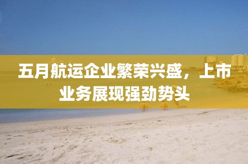 五月航运企业繁荣兴盛，上市业务展现强劲势头