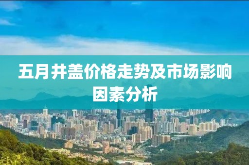 五月井盖价格走势及市场影响因素分析
