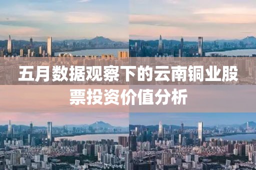 五月数据观察下的云南铜业股票投资价值分析