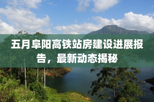 五月阜阳高铁站房建设进展报告，最新动态揭秘