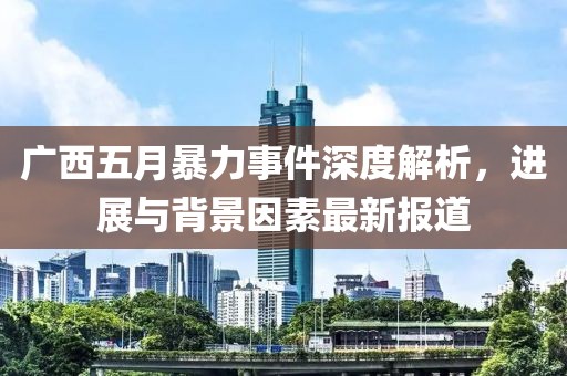 广西五月暴力事件深度解析，进展与背景因素最新报道