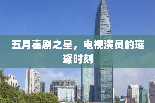 五月喜剧之星，电视演员的璀璨时刻