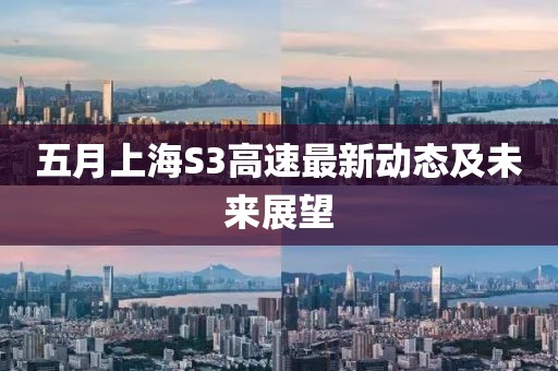 五月上海S3高速最新动态及未来展望