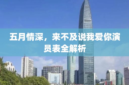 五月情深，来不及说我爱你演员表全解析