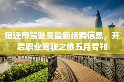 宿迁市驾驶员最新招聘信息，开启职业驾驶之旅五月专刊
