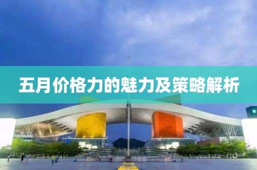 五月价格力的魅力及策略解析