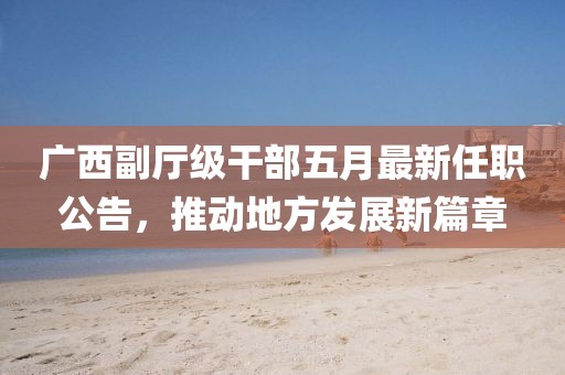广西副厅级干部五月最新任职公告，推动地方发展新篇章