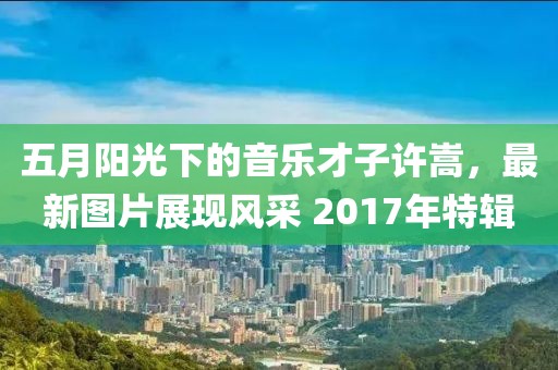 五月阳光下的音乐才子许嵩，最新图片展现风采 2017年特辑