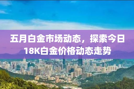 五月白金市场动态，探索今日18K白金价格动态走势