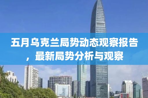 五月乌克兰局势动态观察报告，最新局势分析与观察