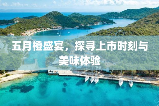 五月橙盛宴，探寻上市时刻与美味体验