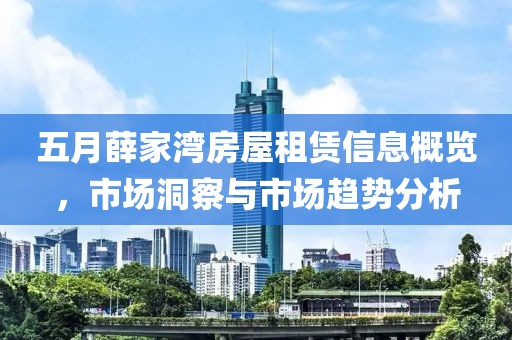 五月薛家湾房屋租赁信息概览，市场洞察与市场趋势分析
