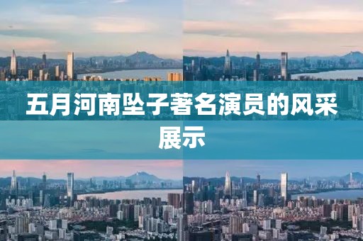 五月河南坠子著名演员的风采展示