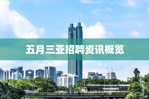 五月三亚招聘资讯概览