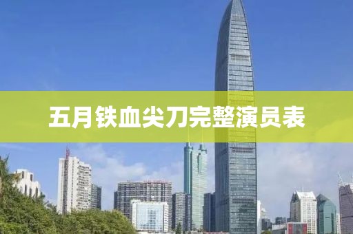 五月铁血尖刀完整演员表