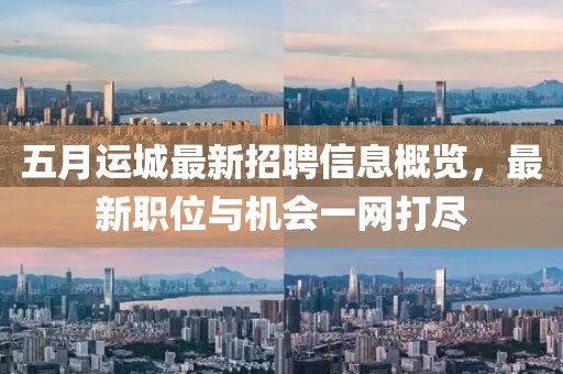 五月运城最新招聘信息概览，最新职位与机会一网打尽