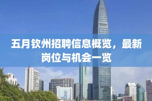 五月钦州招聘信息概览，最新岗位与机会一览