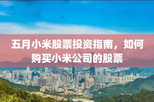 五月小米股票投资指南，如何购买小米公司的股票
