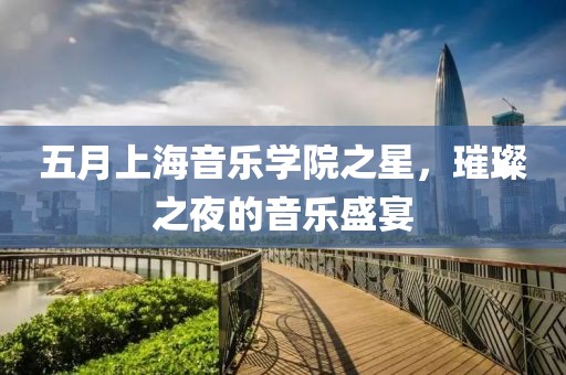 五月上海音乐学院之星，璀璨之夜的音乐盛宴