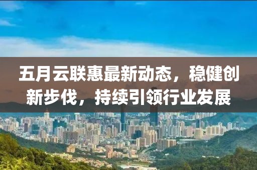 五月云联惠最新动态，稳健创新步伐，持续引领行业发展