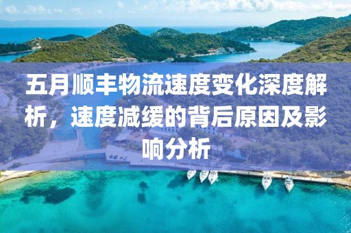 五月顺丰物流速度变化深度解析，速度减缓的背后原因及影响分析