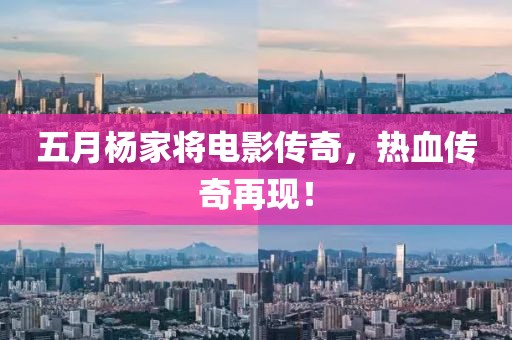 五月杨家将电影传奇，热血传奇再现！