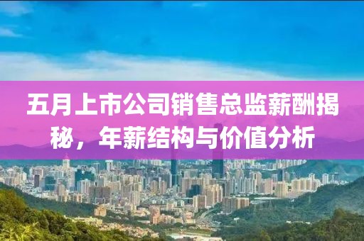 五月上市公司销售总监薪酬揭秘，年薪结构与价值分析