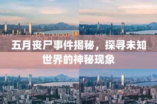 五月丧尸事件揭秘，探寻未知世界的神秘现象