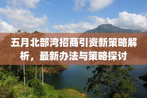 五月北部湾招商引资新策略解析，最新办法与策略探讨