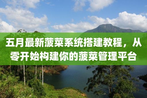 五月最新菠菜系统搭建教程，从零开始构建你的菠菜管理平台