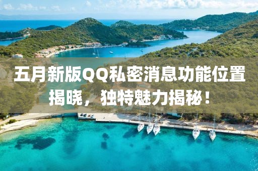 五月新版QQ私密消息功能位置揭晓，独特魅力揭秘！