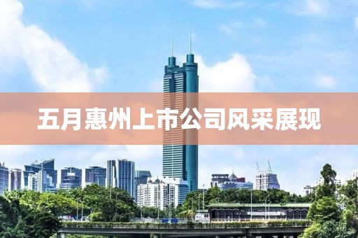 五月惠州上市公司风采展现