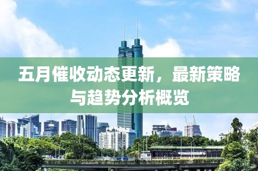 五月催收动态更新，最新策略与趋势分析概览