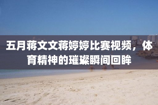 五月蒋文文蒋婷婷比赛视频，体育精神的璀璨瞬间回眸