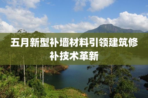 五月新型补墙材料引领建筑修补技术革新