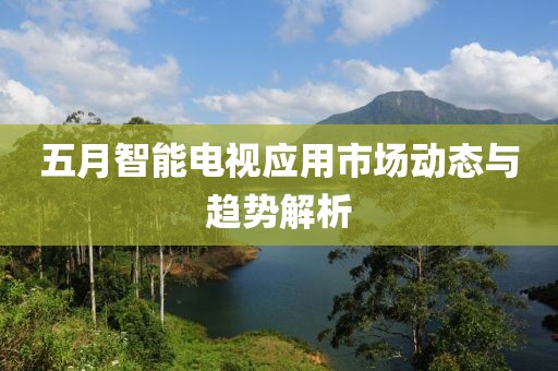 五月智能电视应用市场动态与趋势解析