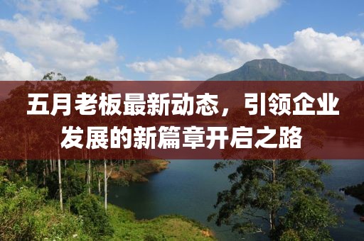 五月老板最新动态，引领企业发展的新篇章开启之路
