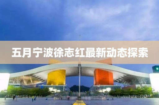 五月宁波徐志红最新动态探索